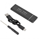 Mini USB 3.1 kuni M.2 NGFF SSD mobiilse k&otilde;vaketta karbi C-t&uuml;&uuml;pi adapteri kaardi v&auml;lise korpuse &uuml;mbris SATA SSD 2230/2242/2260/2280 jaoks h&otilde;be