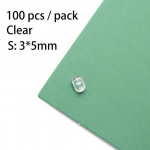 100tk/partii Kalap&uuml;&uuml;gi risthelmed plastikust Double Pearl Drill Cross Beads 3x5mm puhas