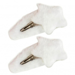 2 tk Naiste pl&uuml;&uuml;sist staar T&uuml;drukutele k&uuml;ljetukk Klambrid Ornament Beebi Juukseklambrid Juuksen&otilde;elad Juukseaksessuaarid Laste Peakatted valge