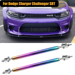 Reguleeritav esipamperi lipi jagaja tugivarras &uuml;hendusvardaga tugi Universaalne Dodge Challenger Charger RT SRT SXT autole 10cm