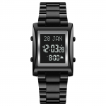 SKMEI 1815 moslemi digitaalne kell palvetamiseks Qibla kompass Hijri kalender Koraan j&auml;rjehoidja linn must