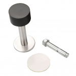 Vaikne kummist ukset&otilde;ke koos seinakaitsega roostevabast terasest raamis 100mm high