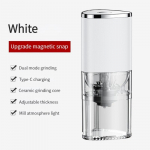 Kaasaskantav elektriline C-t&uuml;&uuml;pi kohviveski USB-laetav keraamiline jahvatuss&uuml;damik kodune kohviubade pulbriveski valge