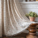 Valmis Kardinad Triibuline Tikand Roheline &Uuml;hev&auml;rviline Kontrast K&ouml;&ouml;k Elutuba Kardinad Maaelu stiilis Pooll&auml;bipaistmatud laheaknad W150xL240CM(Grommets Top)