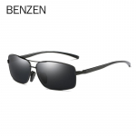 BENZEN polariseeritud p&auml;ikeseprillid Meeste klassikalised ristk&uuml;likukujulised meeste p&auml;ikeseprillid Vintage Oculos B9370 must