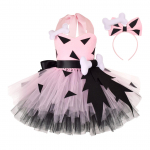 Beebit&uuml;drukute koopainimese kost&uuml;&uuml;m peakattega Halloweeni temaatilise peoga Meeldiv riietus, p&auml;itsetega, v&otilde;rgust t&uuml;lli seelik 1-2 Years oranž