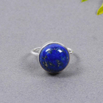 Lapis lazuli &uuml;mmargune v&auml;&auml;riskiviga s&otilde;rmus, k&auml;sit&ouml;&ouml;na valmistatud s&otilde;rmus, kihiliseks kandmise s&otilde;rmus, igap&auml;evaseks kandmiseks m&otilde;eldud s&otilde;rmus, kingitus naisele, peo jaoks m&otilde;eldud s&otilde;rmus 12