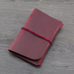 100% ehtsast nahast passikate rihmaga, soliidne passihoidja Vintage meeste naiste passi&uuml;mbris punane