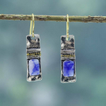 Naiste mood Retrok&otilde;rvar&otilde;ngad Bohemia Blue Stone Ear Hook Eardrop Ehted