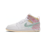 Air Jordan 1 Mid SE PS J&auml;&auml;tis Laste tossud Valge Arctic-Punch Bleek-Vanill DD1667-100 35 gray