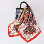 Kvaliteetsed luksuslikud siidist sallid peapael Sallid kaelasall naistele kett siidist sall naiste dekoratiivne sall 90cm