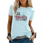 The Hell I Won't T s&auml;rk naiste kantristiilis Western Cowgirl graafilised s&auml;rgid l&uuml;hikeste varrukatega suvise p&otilde;hi T-s&auml;rgi topid L