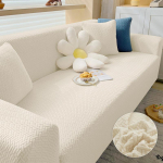 Žakardist elastne diivanikate libisemiskindel katteke elutuppa Veniv polaarfliisist tugitoolile 1/2/3/4-kohaline nurga diivanikate L-kujuline 1 Seater (90-140cm) kreemikas