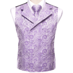 Meeste Siidist Viktoriaanlik Vest Paisley Vest Lips R&auml;tik S&otilde;rmen&ouml;&ouml;bid Komplekt Pulmadeks 2XL