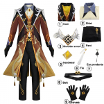 Genshin Impact Liyue Morax Zhong Li Cosplay kost&uuml;&uuml;m Liyue Morax slim vormiriided Anime varustus Halloweeni pidu XXL