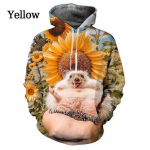 Naljakad Hedgehog Animal Graafilised kapuutsid Meestele 3D Prindiga Pusad Armsad Laste Kapuutsiga pusad Unisex Mood Pullover R&otilde;ivad