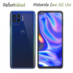 95% uus Renoveeritud Originaal Motorola One 5G UW XT2075-1 5G 4GB RAM 128GB ROM Mobiiltelefon Simple Set sinine