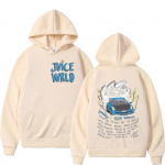 R&auml;ppar Juice Wrld Fashion Hoodie Naiste Hip Hop Casual S&uuml;gis/Talvine kampsunid Unisex Punk Gooti Pullover Pusad T&auml;navar&otilde;ivad 2XL beež