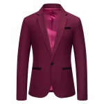 Cozy Up meeste Slim Fit &uuml;likond eraldab, &uuml;herealised t&auml;ispintsakud vesti p&uuml;ksid M burgundiapunane