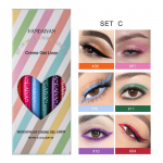HANDAIYAN Rotating Waterproof and Dry Rainbow -colored Stage Perform 6 Loaded Eyeliner Pen A