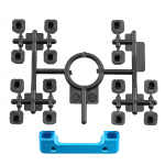 Metallist reguleeritav vedrustuse kinnitus XH 22055 Asendus Tamiya XV01 XV01T XV02 XV-02 Pro jaoks 1/10 mitmev&auml;rviline