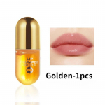 Kohene vol&uuml;&uuml;mi lisav huulepulber kollageeni huulte pinguldava l&auml;ikega niisutaja parandav huule ekstreemne vol&uuml;&uuml;mi essents huulte tugevdaja Golden-1pcs