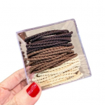 50 tk elastsed juukselipsud, mis ei kahjusta juukseid aksessuaarid hobusesabahoidjad, lihtsad stiilsed &otilde;hukesed paksud t&uuml;drukutele E