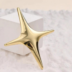 Punk Rock Cross Star Prossid Temperament Jesus Lucky Pross Pins Meestele Naiste S&auml;rgi Ehted kuld