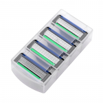 4 tk habemenuga meeste raseerimisterad, turvaterad, kasseti pardli&uuml;likond Gillettee Fusione'i jaoks