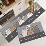 K&ouml;&ouml;k Mat Esik R&otilde;du P&otilde;rand Vaip Elutuba Magamistuba Pika ribaga voodivaip Kodu Vannituba Libisemisvastane sissep&auml;&auml;su uksematt 40cmx60cm 1pc gray