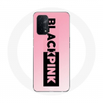 Oppo A54 5G &uuml;mbris Blackpink roosa ja must logo