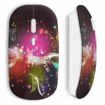 Wireless Mouse Flowers mitmev&auml;rviline disain