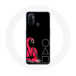 M&auml;ng Oppo A53 Case Squid Masks Square kolmnurk ja ring