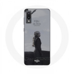 Coque pour Samsung Galaxy A02 Game of Thrones Saison 8 Daenerys Targaryen feu et sang Le Tr&ocirc;ne de Fe