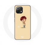 Coque pour Xiaomi Mi 11 Lite BTS TinyTAN Animation Suga