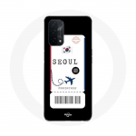 Coque pour Oppo A54 5G Billet d'avion Seoul Cor&eacute;e du Sud