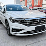 Udutuleduste tulede katte trimm kleebis esikaitseraua k&uuml;ljeventilatsiooniga splitter-canardid Volkswagen VW Jetta MK7 jaoks - Autotarvikud must