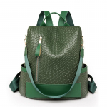 Naiste vaba aja veetmise seljakott, pehmest nahast suure mahutavusega v&auml;lisreisi seljakott must