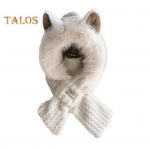 Moodne pl&uuml;&uuml;ssall sall Fox Ear Design &uuml;lipehme &uuml;lipaks tuulekindel pl&uuml;&uuml;sist nokam&uuml;ts talvepeakate khaki