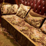 Maaelu diivanipadi, istmepadi, retro nahkdiivan, kasutatav diivanikate, universaalne aastaringselt 【65cm+20cm】*70cm brown