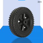 2 Pieces BBQ Grill Wheel Replacement 6 inch Sandproof Width 4cm Wheelbarrow Hand Truck Tires for Style A