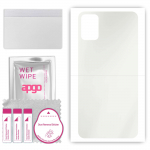 apgo MATTE Protective Skin Sticker for the back compatible with TCL A3X, Wrap Film, Hydrogel Film, Flexible, Soft TPU with positioning layer easy inst