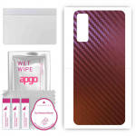 apgo skin sticker film foil vinyl for the BACK compatible with Huawei Enjoy 20 Pro, scratch-resistant, easy to install - Carbon Chameleon CAKA5