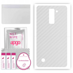 apgo Protective Skin Sticker for the back compatible with LG Stylus 2 Plus, Wrap Film, Foil, Vinyl - Pattern Transparent Carbon