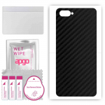 apgo Protective Skin Sticker for the back compatible with Realme C2s, Wrap Film, Foil, Vinyl - Pattern Carbon Black