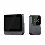 Visual Doorbell IR Night Vision Wireless Door Bell HD 4,3-tolline IPS-ekraaniga uksekellakaamera 2,4G Villa kodukontori korteri jaoks M10 must