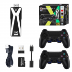 M10 3D Wireless retro game console, 4K HDMI TV output with dual 2.4G wireless controller, 64G/128G version of retro game stick PSP 64G