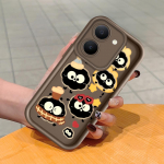 Pehme silikoonist ruudukujulise redeli mustriga telefoni&uuml;mbris, t&auml;ielikult kattev, kaamera p&otilde;rutuskindel kaitse, kummist &uuml;mbris Vivole Vivo S1 valge