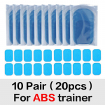 Geelpadjad EMS-i puusa- ja k&otilde;hupiirkonna ABS-trenaž&ouml;&ouml;ri jaoks kehakaalu langetamiseks lihasstimulaatori harjutuse asendusmassaaži geelplaaster 10pack(20pcs)