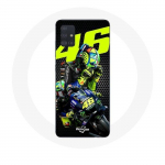 Coque pour Samsung Galaxy A71 Valentino Rossi motoGP 46 Pilote de vitesse
